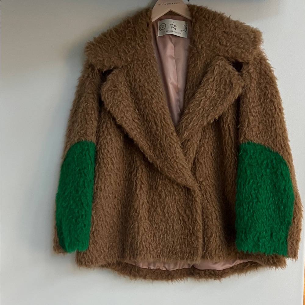 Tsumori Chisato Brown Fuzzy Coat